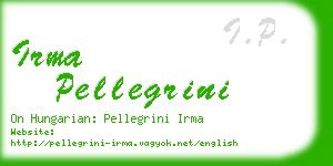 irma pellegrini business card